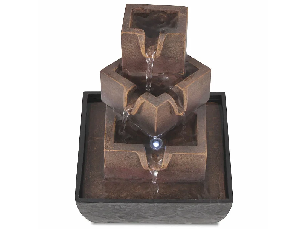 Fontaine d'intérieur avec lampe LED Polyrésine 8