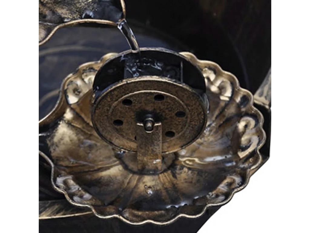 Fuente con luz LED Marrón