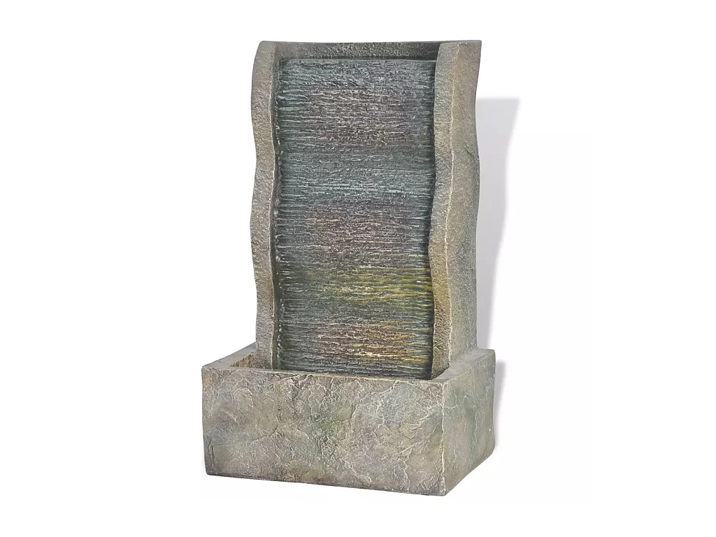 binnenfontein met LED licht poly-hars