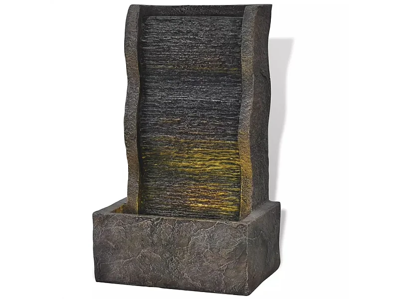 Fontaine d'intérieur avec lampe LED Polyrésine 5