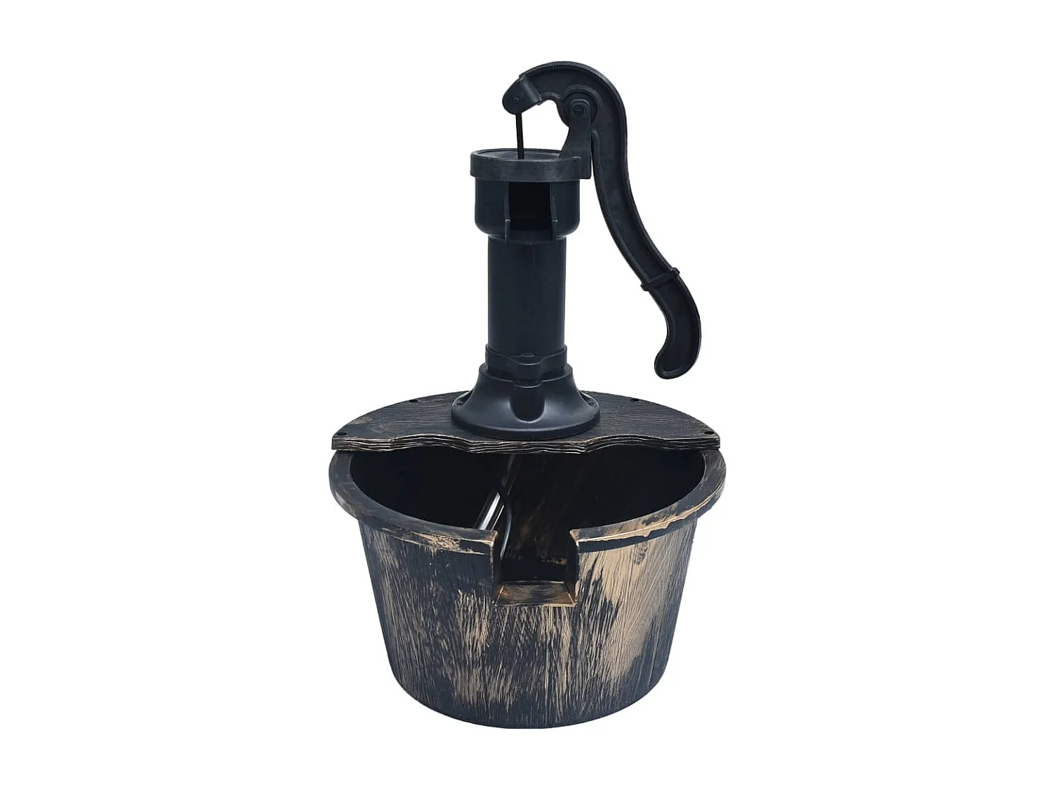 Tuinfontein vat met pomp