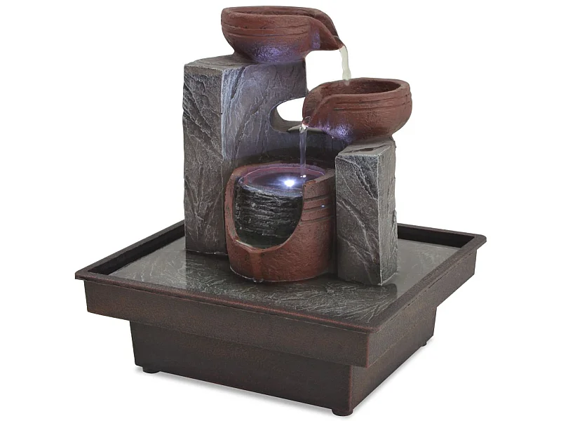 Fontaine d'intérieur avec lampe LED Polyrésine 2