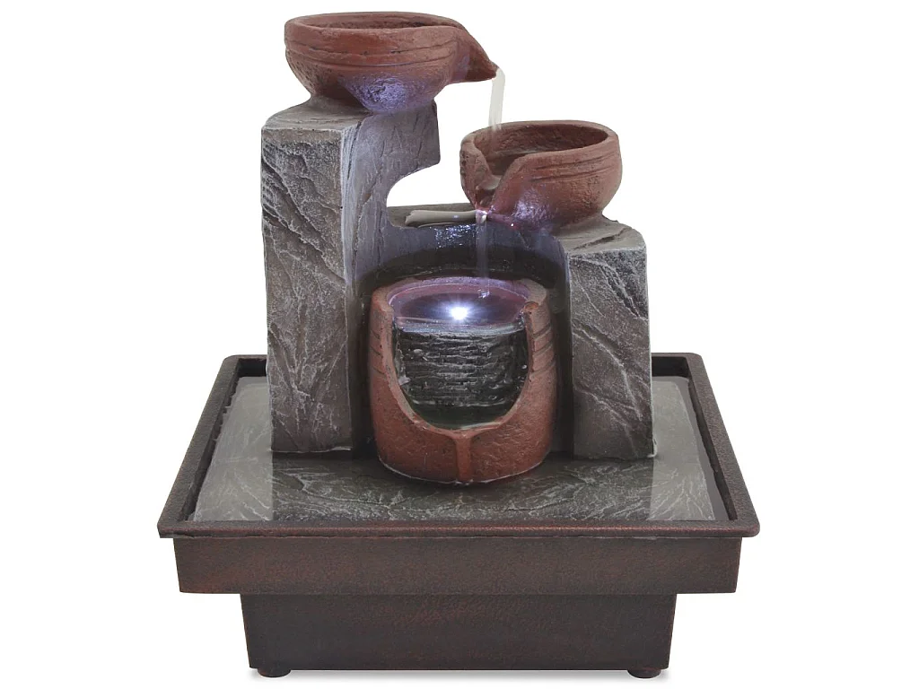 Fontaine d'intérieur avec lampe LED Polyrésine 2