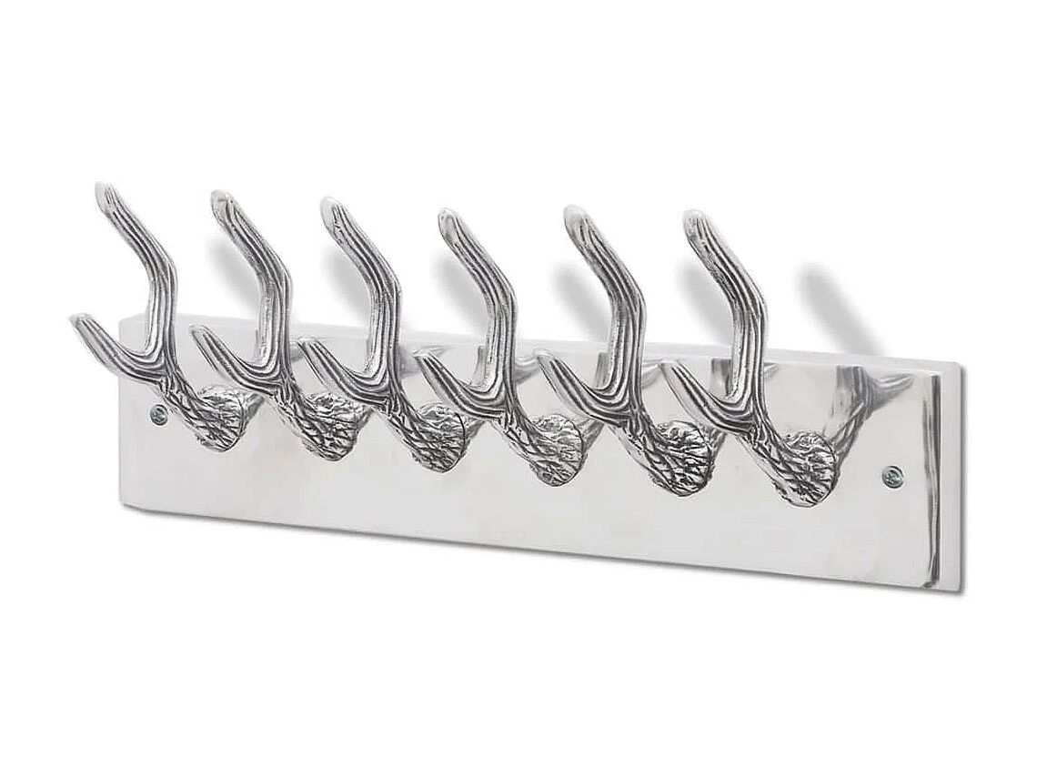 Cintre-portemanteau en aluminium Argent