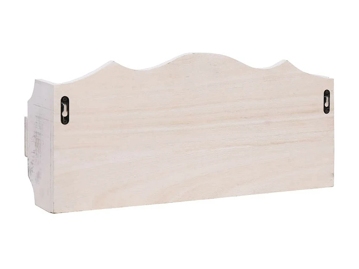 Porte-manteau mural Blanc 50x10x23 Bois