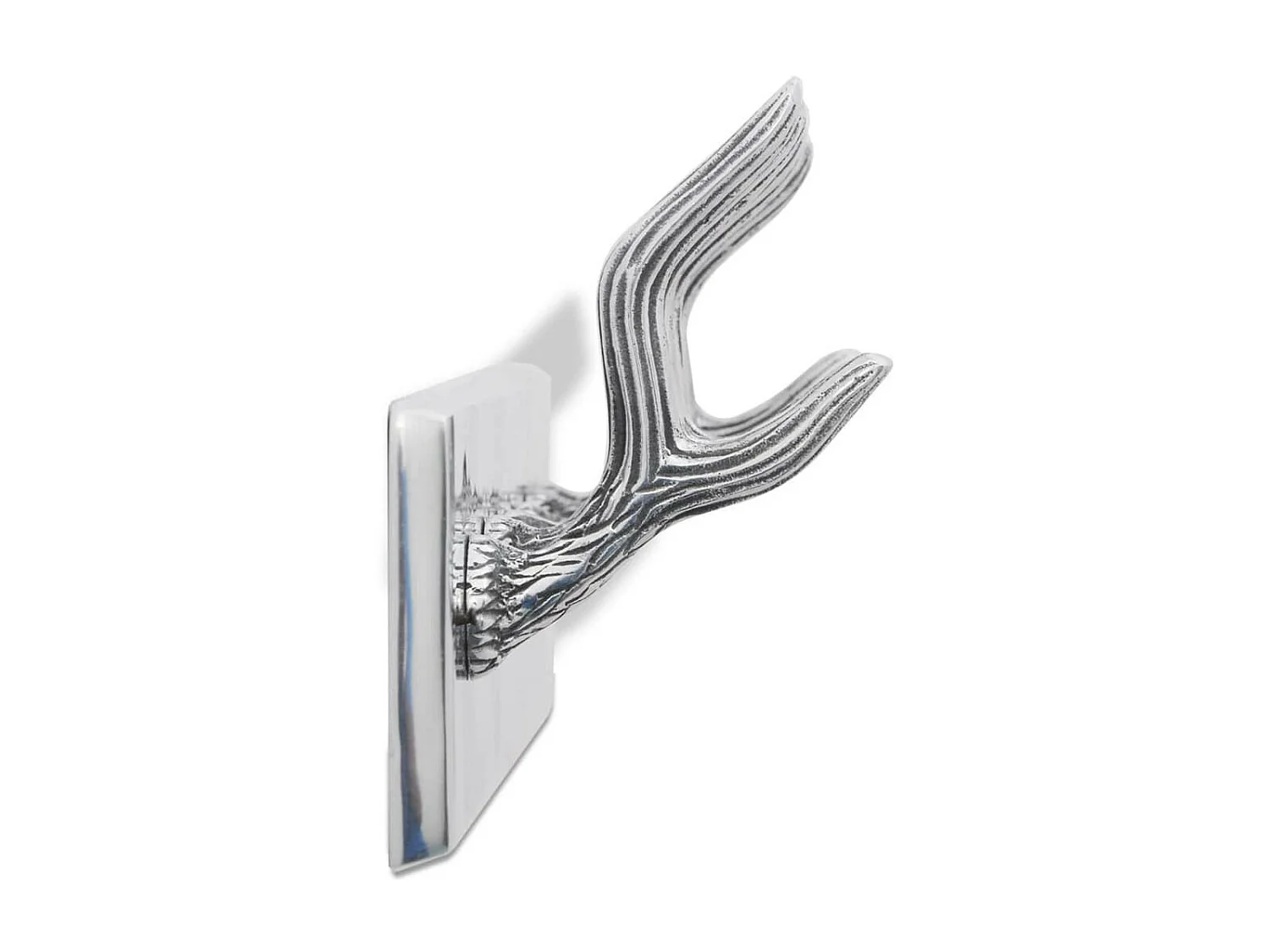 Crochets à vêtements de garde-robe 4 pcs Argenté Aluminium