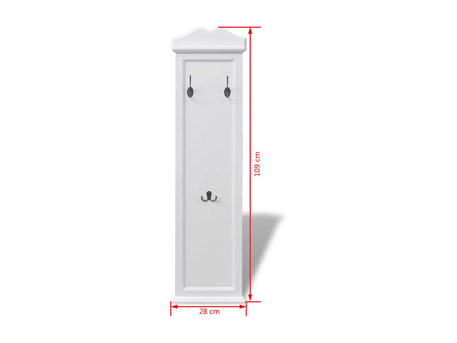 Portemanteaux 2 pcs Blanc