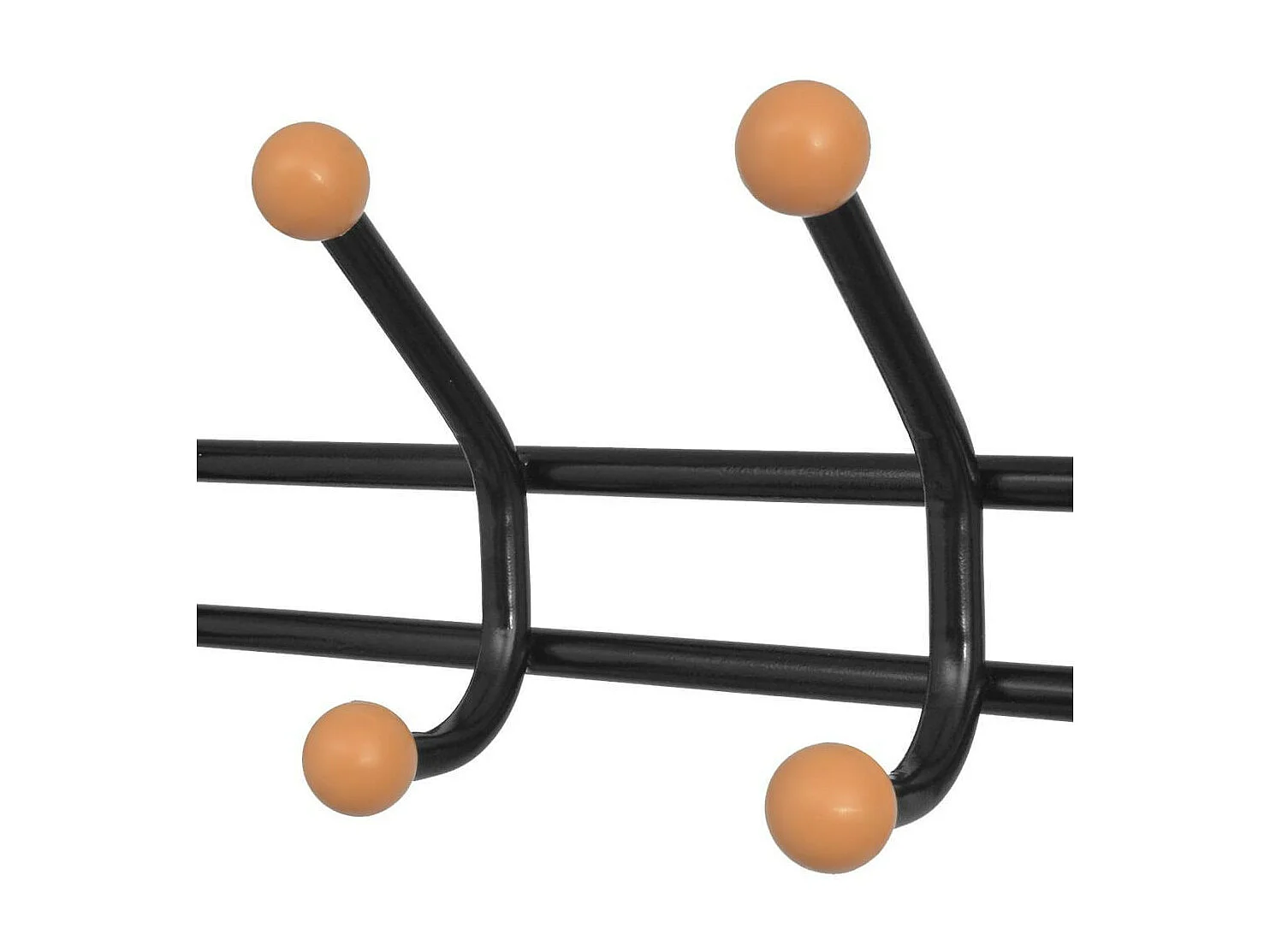 Porte-manteau avec rangement pour chaussures 68x32x182,5 Noir