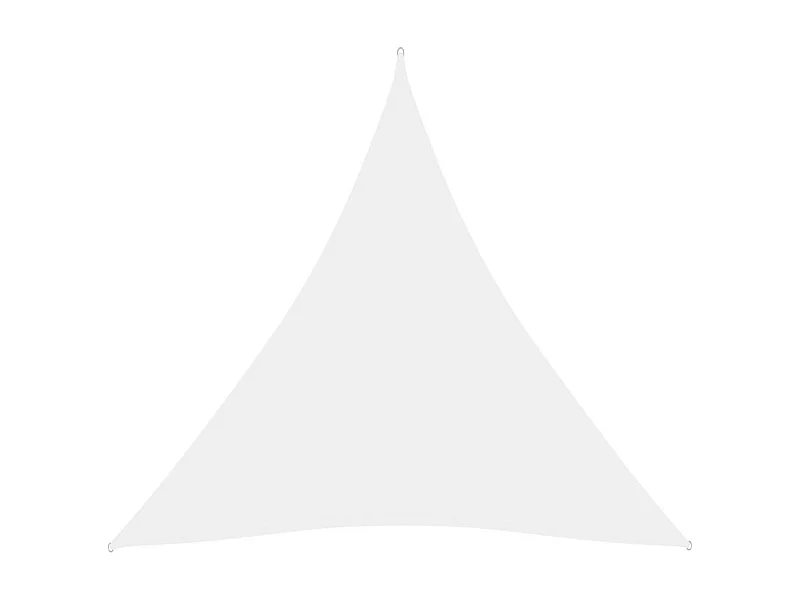 Voile de parasol Tissu Oxford triangulaire 4x4x4 m Blanc