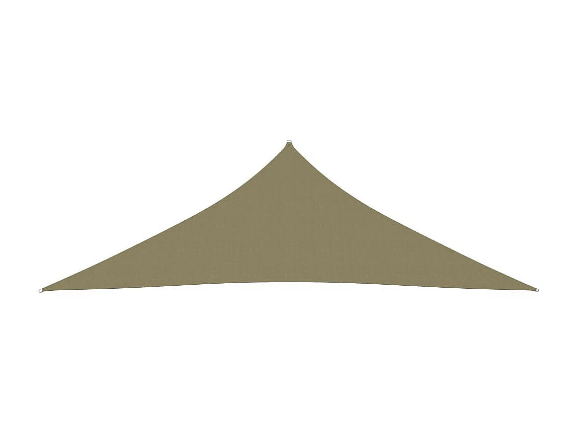 Voile de parasol Tissu Oxford triangulaire 3,5x3,5x4,9 m Beige