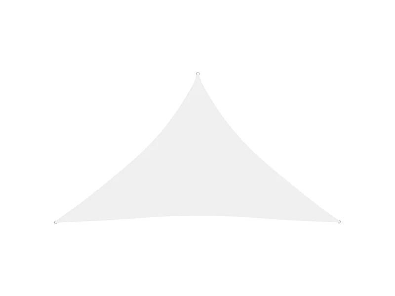 Voile de parasol Tissu Oxford triangulaire 5x5x6 m Blanc