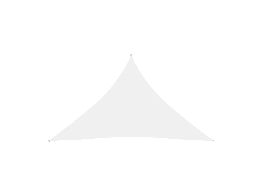 Voile de parasol Tissu Oxford triangulaire 5x5x6 m Blanc