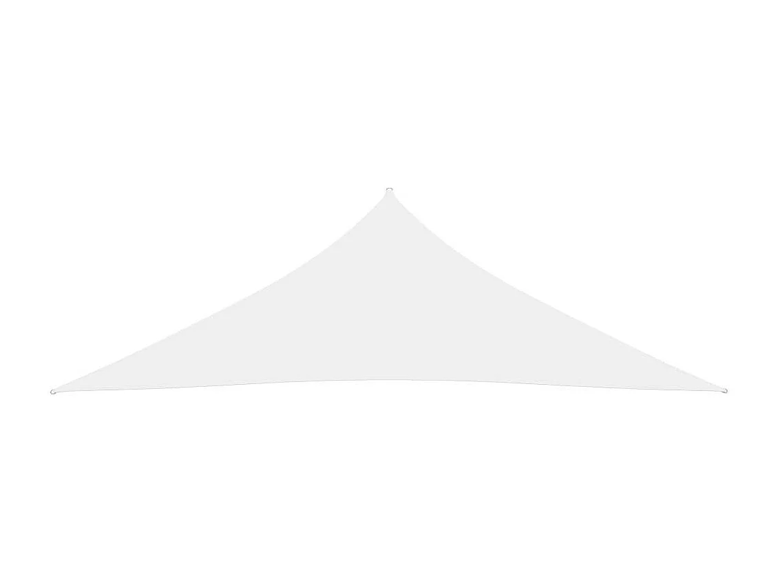 Voile de parasol Tissu Oxford triangulaire 2,5x2,5x3,5 m Blanc