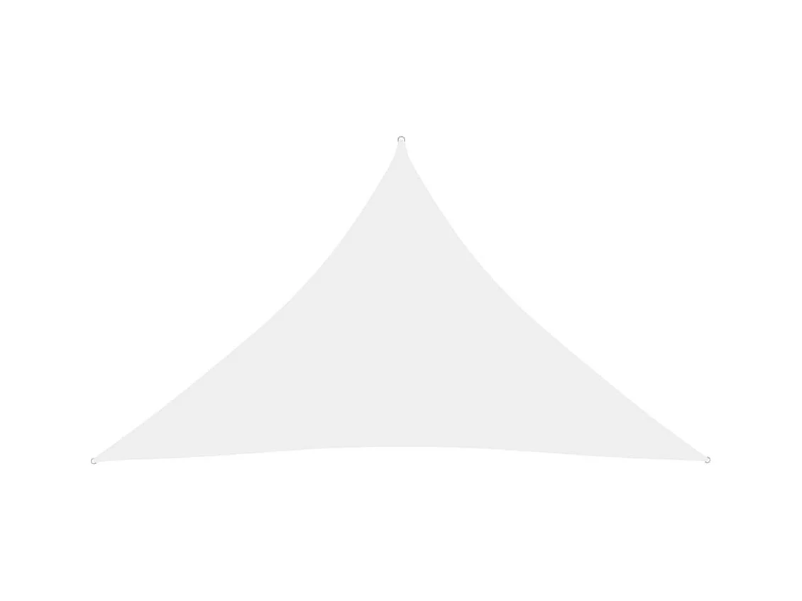 Voile de parasol Tissu Oxford triangulaire 2,5x2,5x3,5 m Blanc