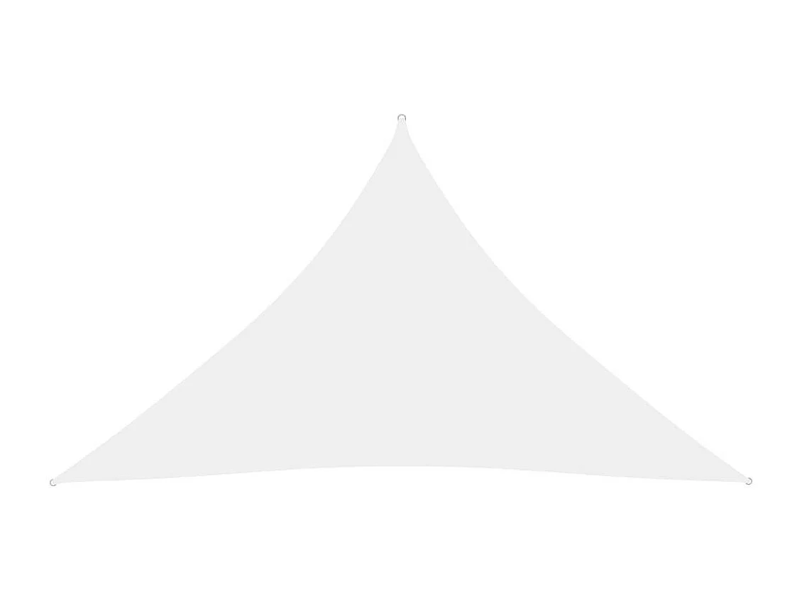 Voile de parasol Tissu Oxford triangulaire 2,5x2,5x3,5 m Blanc