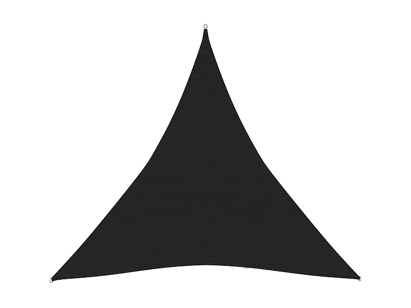 Voile d'ombrage 160 g-m² Noir 4,5x4,5x4,5 m PEHD