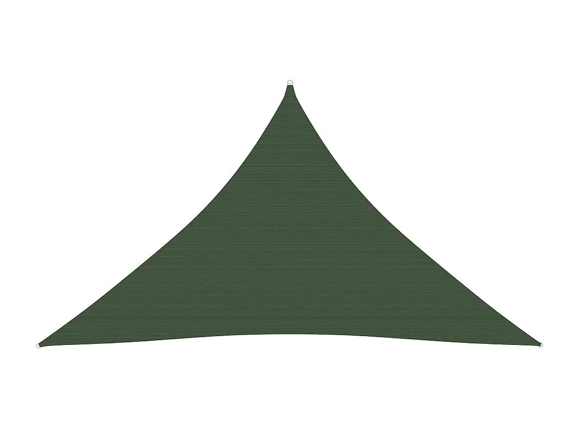 Voile d'ombrage 160 g-m² Vert foncé 4x4x5,8 m PEHD