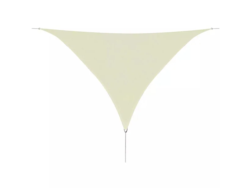 Parasol en PEHD triangulaire 3,6x3,6x3,6 m Crème