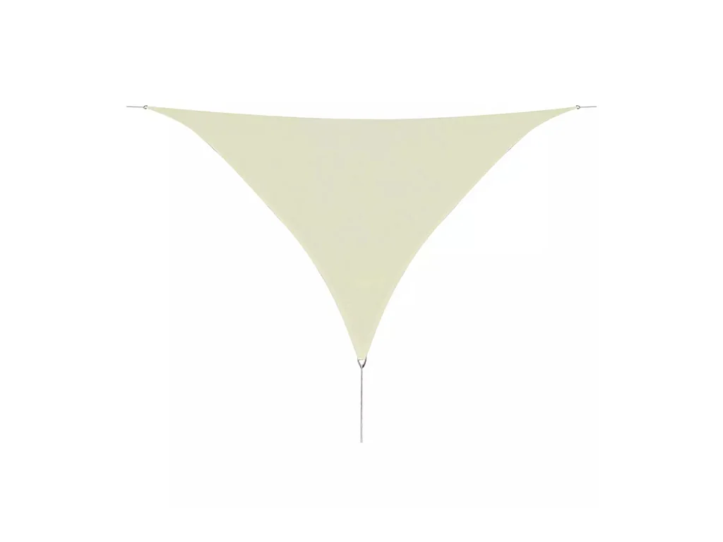 Parasol en PEHD triangulaire 3,6x3,6x3,6 m Crème