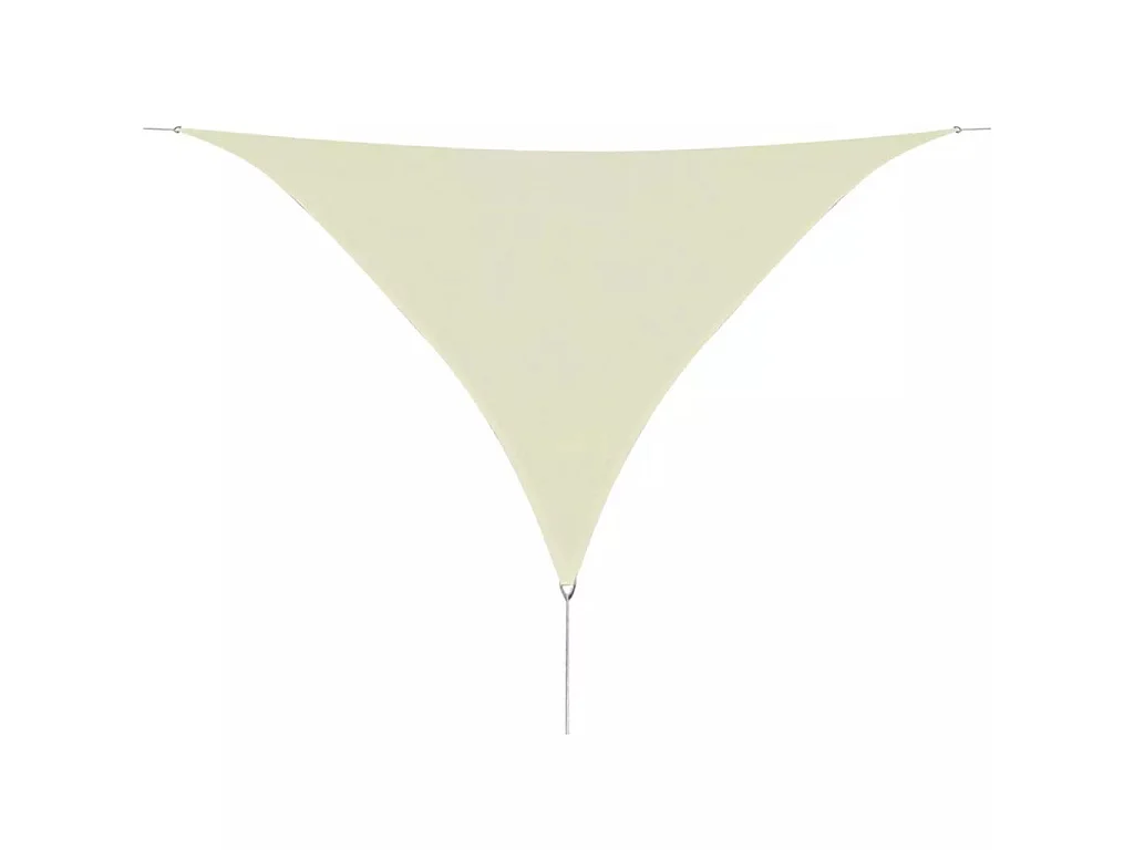 Parasol en PEHD triangulaire 3,6x3,6x3,6 m Crème
