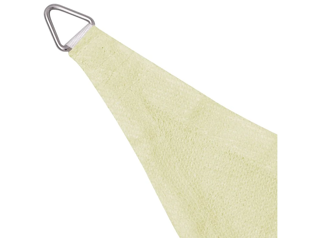 Parasol en PEHD triangulaire 3,6x3,6x3,6 m Crème