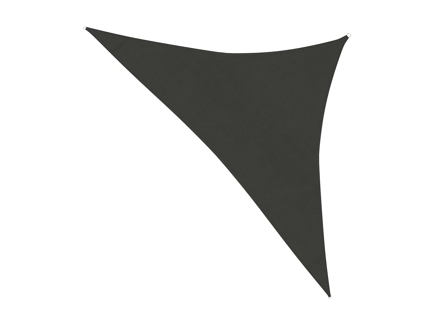 Voile d'ombrage 160 g-m² Anthracite 3,5x3,5x4,9 m PEHD