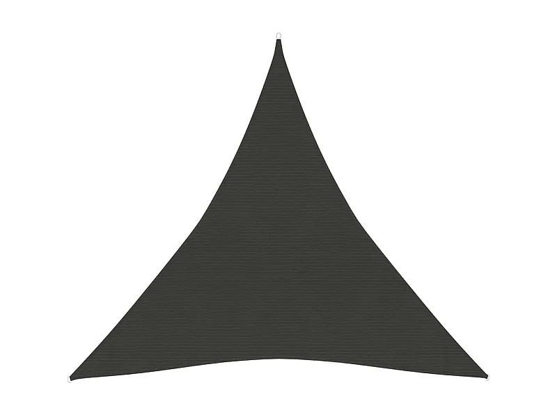 Voile d'ombrage 160 g-m² Anthracite 3x3x3 m PEHD
