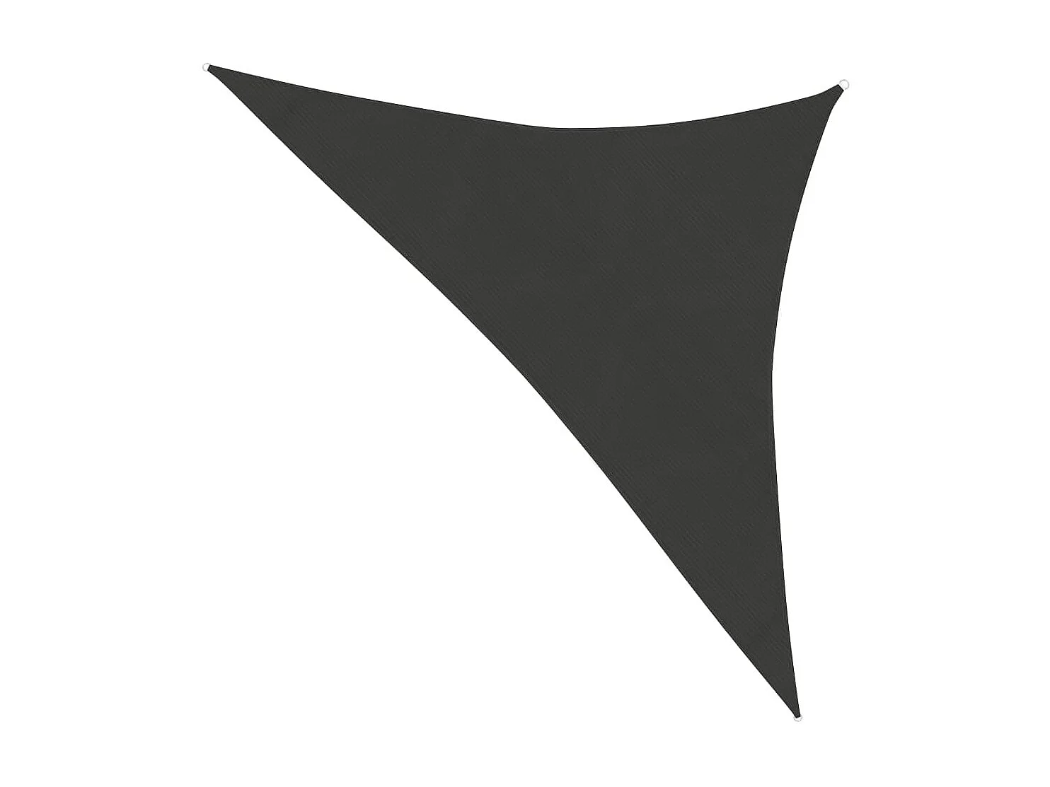Voile d'ombrage 160 g-m² Anthracite 2,5x2,5x3,5 m PEHD