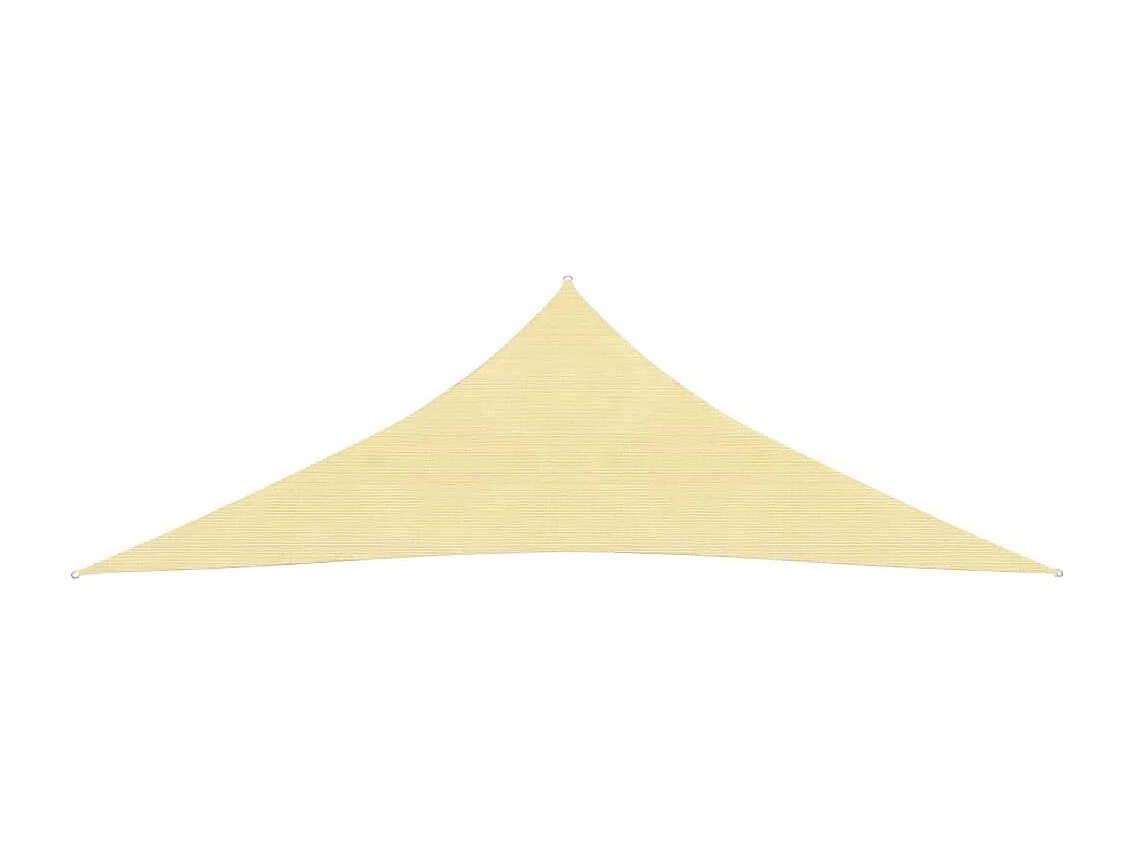 Voile d'ombrage 160 g-m² Beige 3x3x4,2 m PEHD