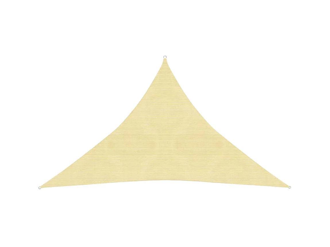 Voile d'ombrage 160 g-m² Beige 3x3x4,2 m PEHD