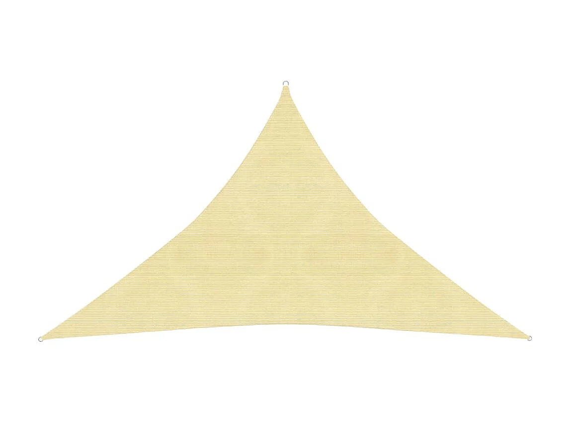 Voile d'ombrage 160 g-m² Beige 3x3x4,2 m PEHD