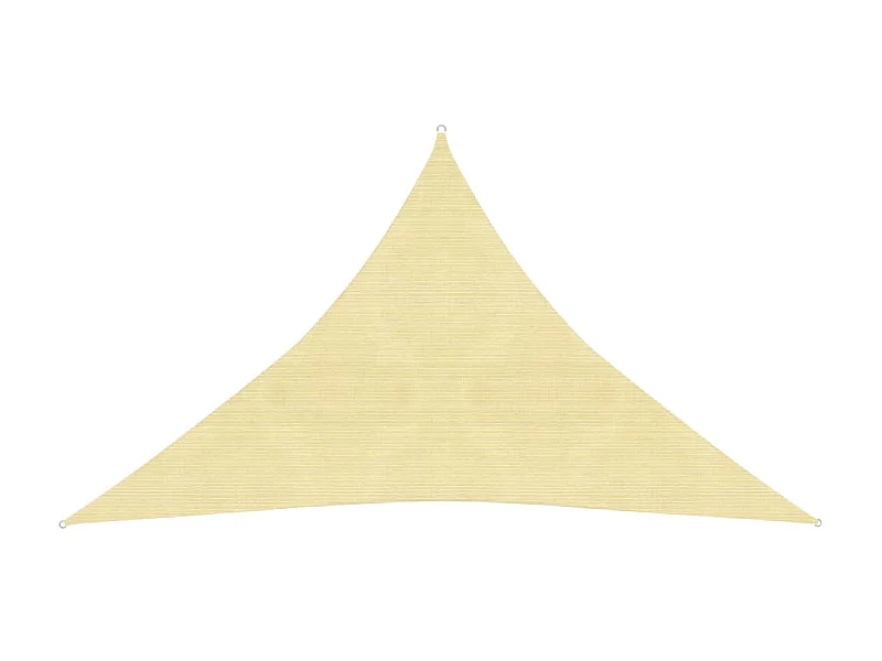 Voile d'ombrage 160 g-m² Beige 3x3x4,2 m PEHD