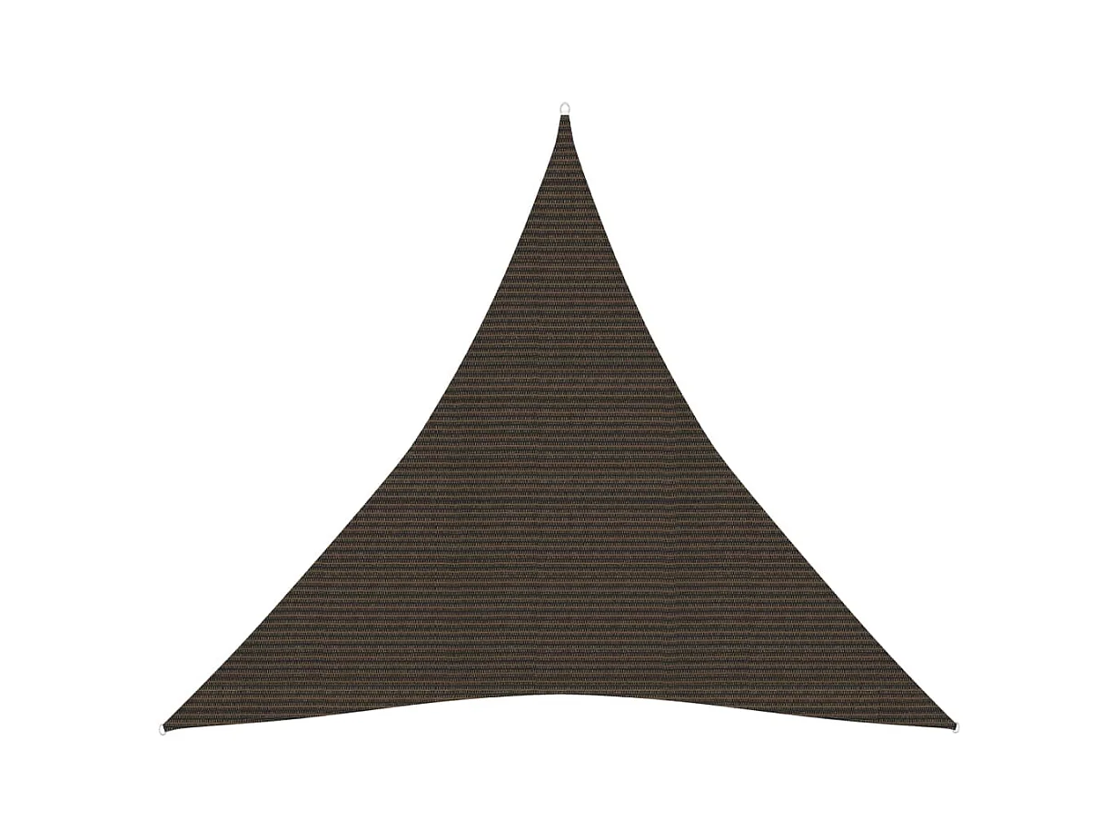 Voile d'ombrage 160 g-m² Marron 4,5x4,5x4,5 m PEHD