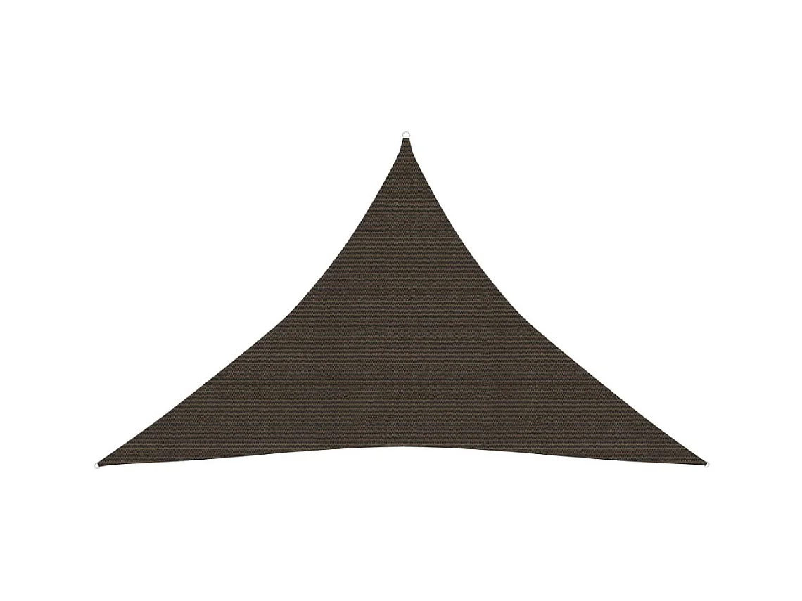 Voile d'ombrage 160 g-m² Marron 5x5x6 m PEHD