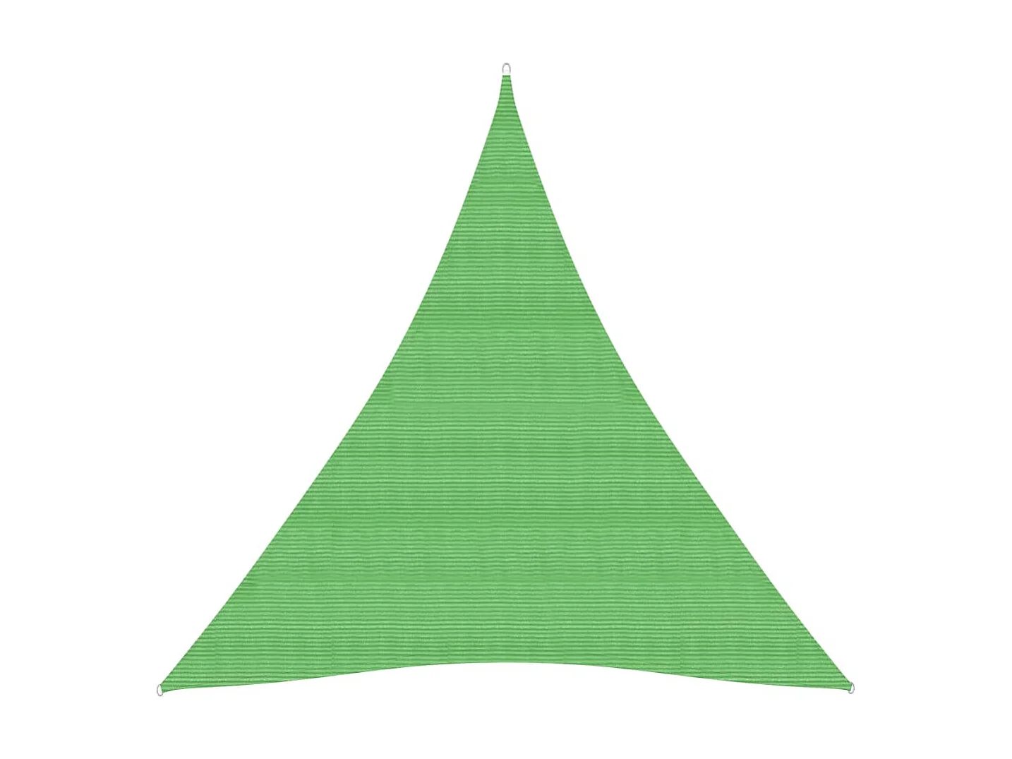 Voile d'ombrage 160 g-m² Vert clair 5x6x6 m PEHD