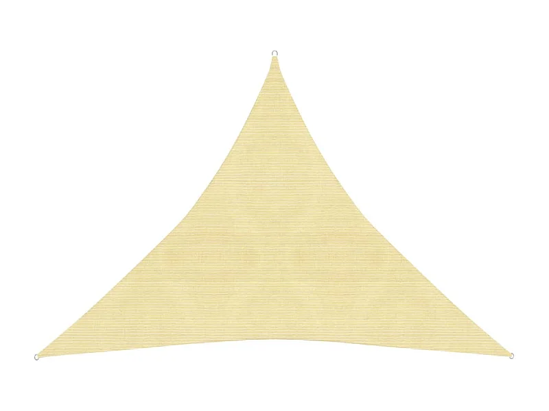 Voile d'ombrage 160 g-m² Beige 3x3x3 m PEHD