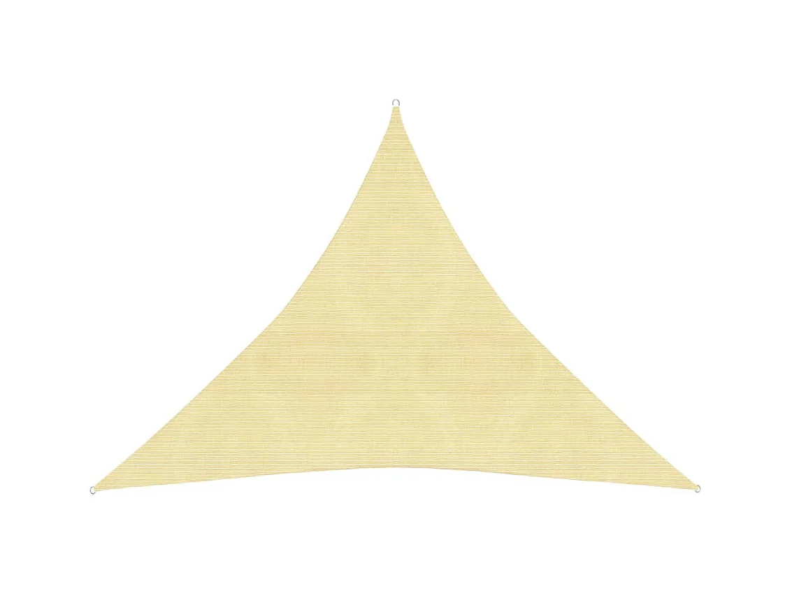 Voile d'ombrage 160 g-m² Beige 3x3x3 m PEHD
