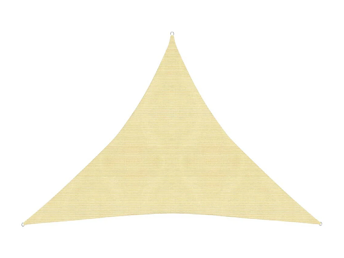 Voile d'ombrage 160 g-m² Beige 3x3x3 m PEHD