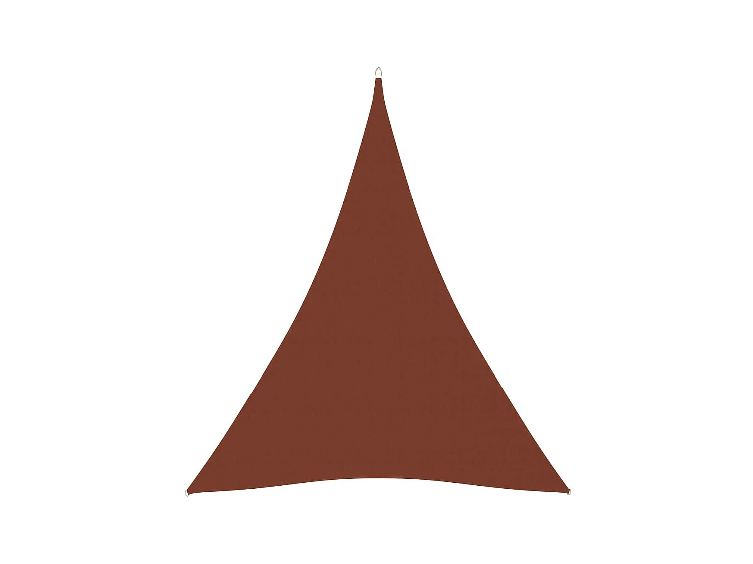Voile de parasol Tissu Oxford triangulaire 3x4x4 m Terre cuite