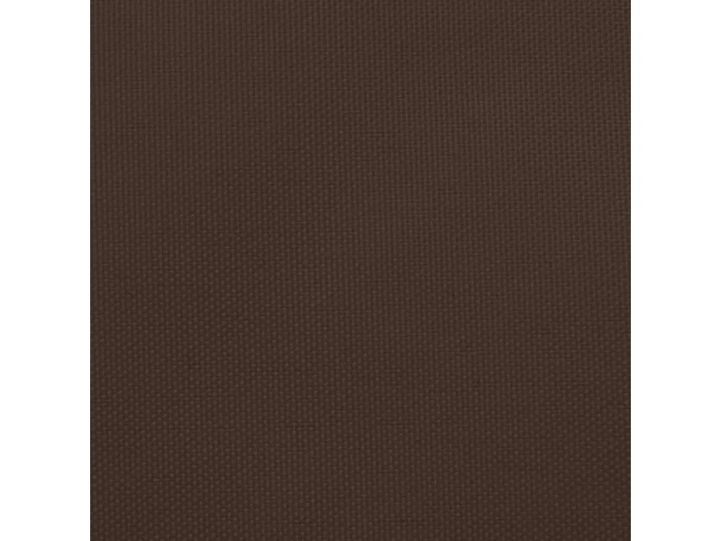 Voile de parasol Tissu Oxford triangulaire 5x6x6 m Marron