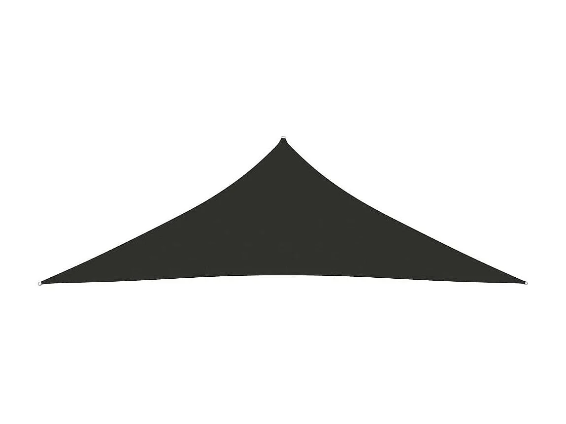 Voile de parasol Tissu Oxford triangulaire 3x3x4,24m Anthracite