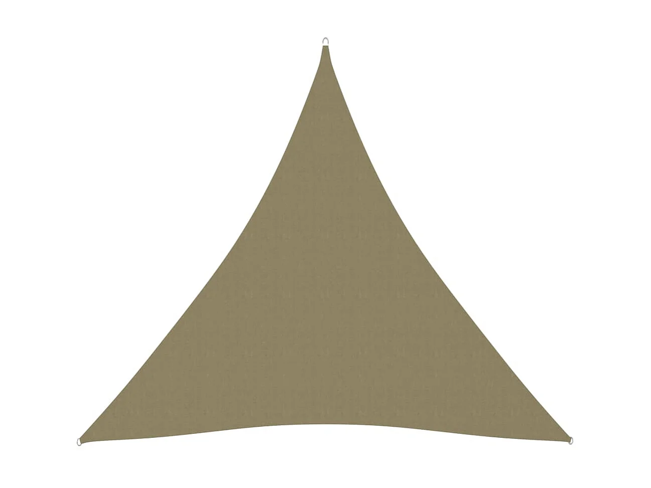 Voile de parasol Tissu Oxford triangulaire 4x4x4 m Beige