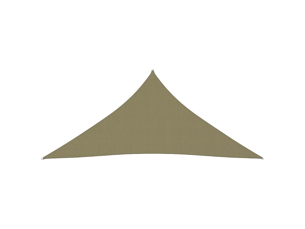 Voile de parasol Tissu Oxford triangulaire 4x4x4 m Beige