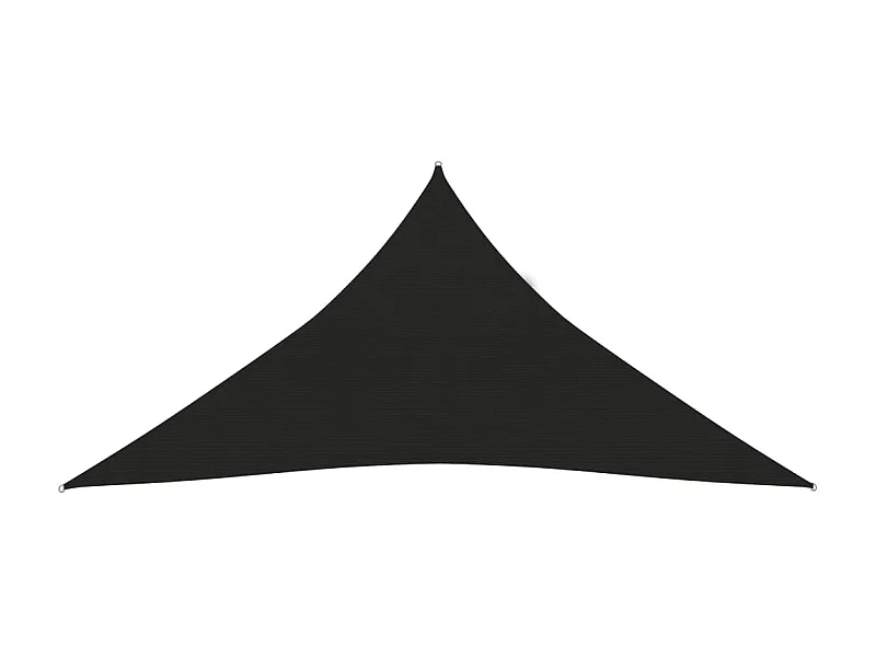 Voile d'ombrage 160 g-m² Noir 5x6x6 m PEHD