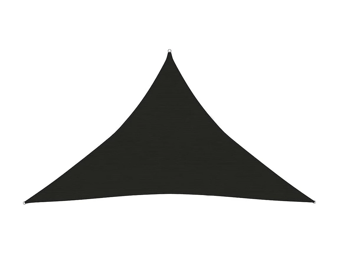 Voile d'ombrage 160 g-m² Noir 3x3x4,2 m PEHD