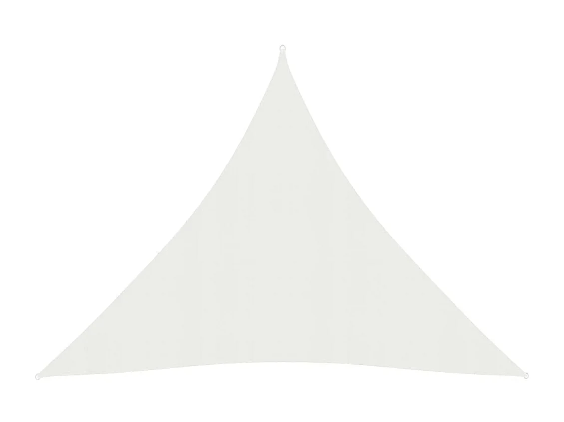 Voile d'ombrage 160 g-m² Blanc 4x4x4 m PEHD