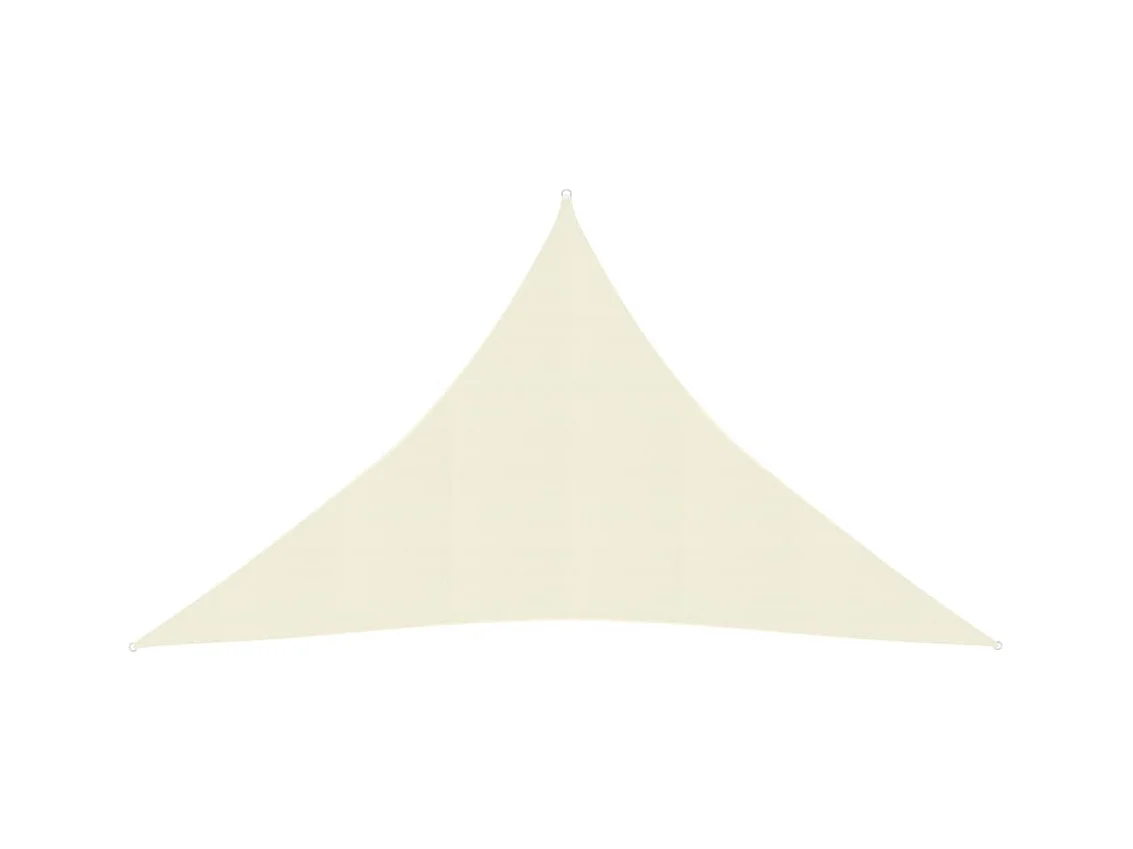 Voile d'ombrage 160 g-m² Crème 3,5x3,5x4,9 m PEHD