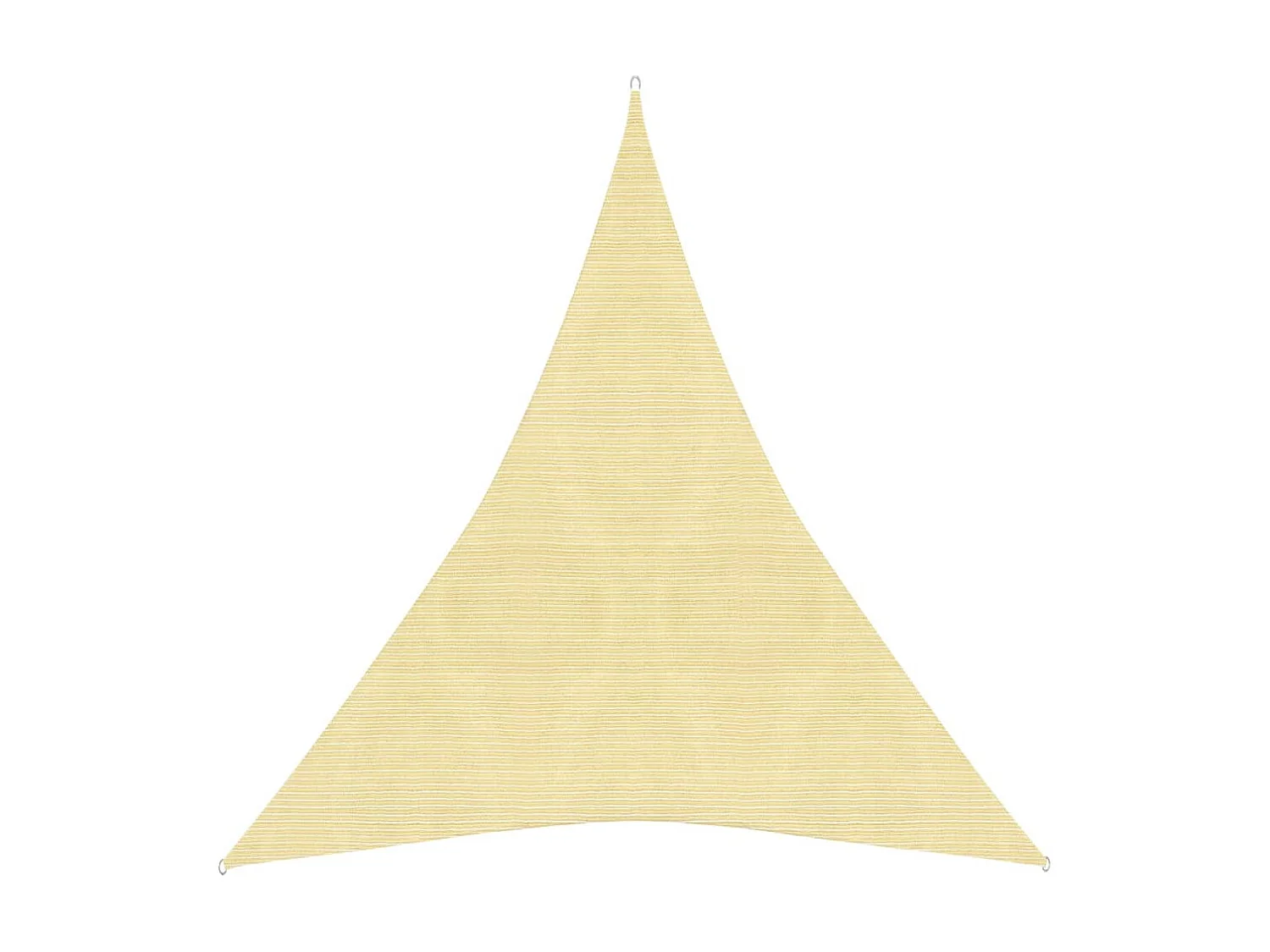 Voile d'ombrage 160 g-m² Beige 5x7x7 m PEHD