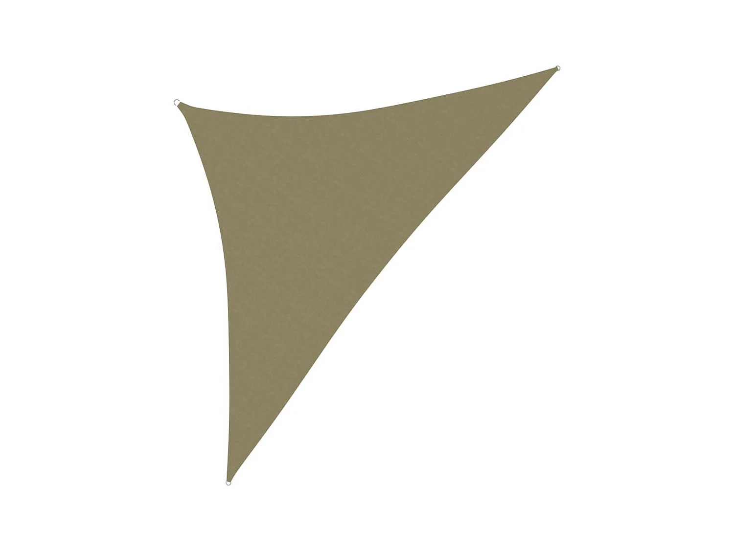 Voile de parasol Tissu Oxford triangulaire 5x5x6 m Beige
