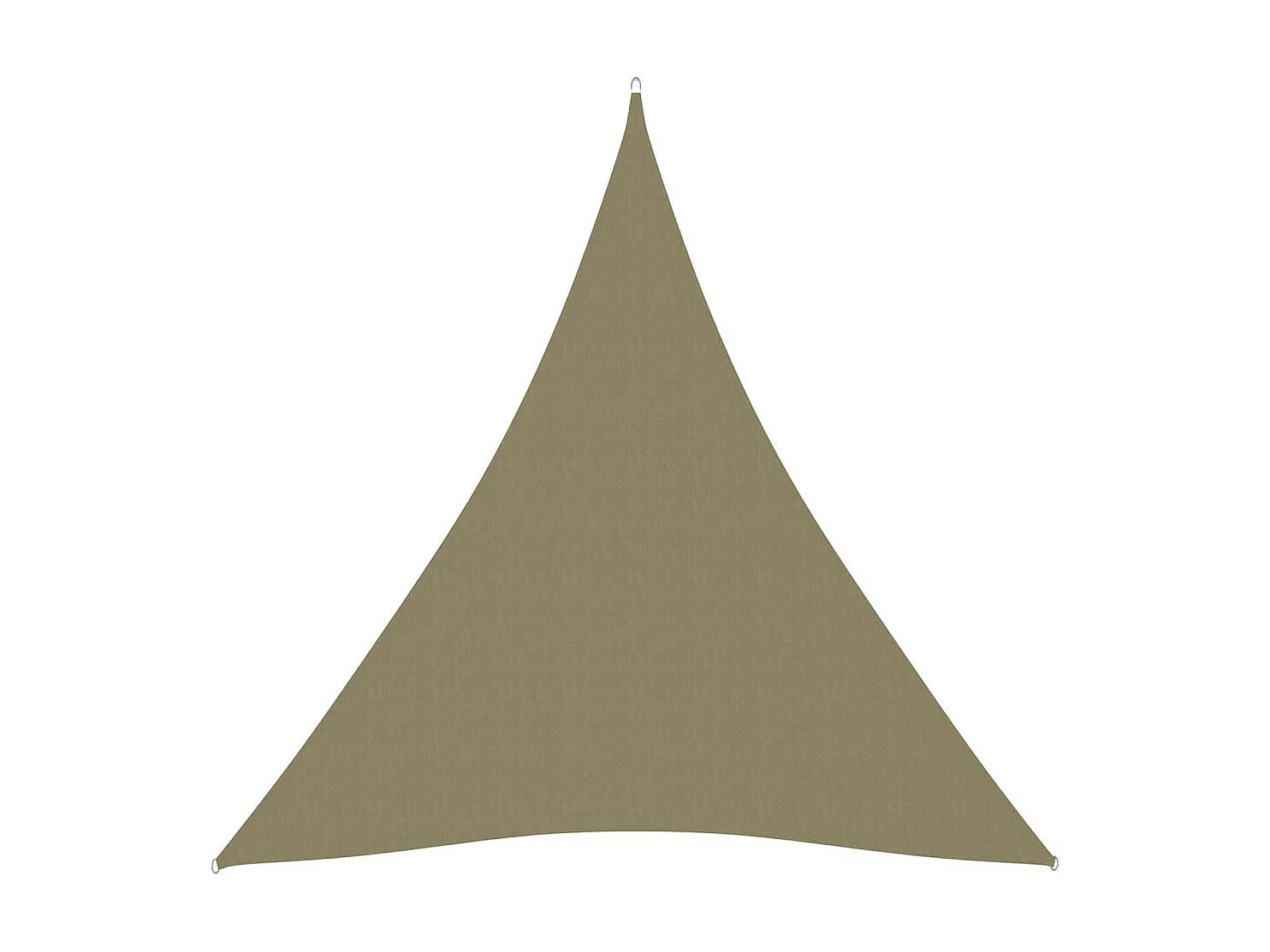 Voile de parasol Tissu Oxford triangulaire 3x4x4 m Beige